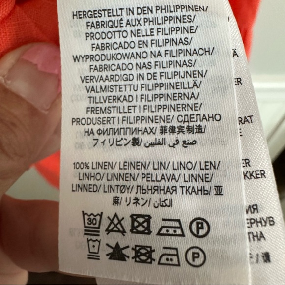 Boden Tiered Linen Mini Dress size 8 - Picture 8 of 9